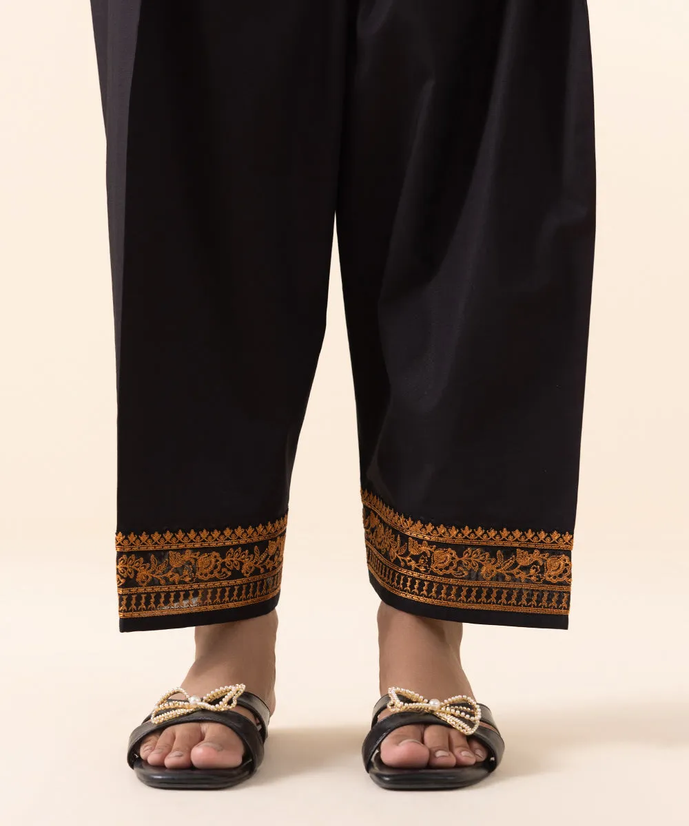 3 Piece - Embroidered Cambric Suit