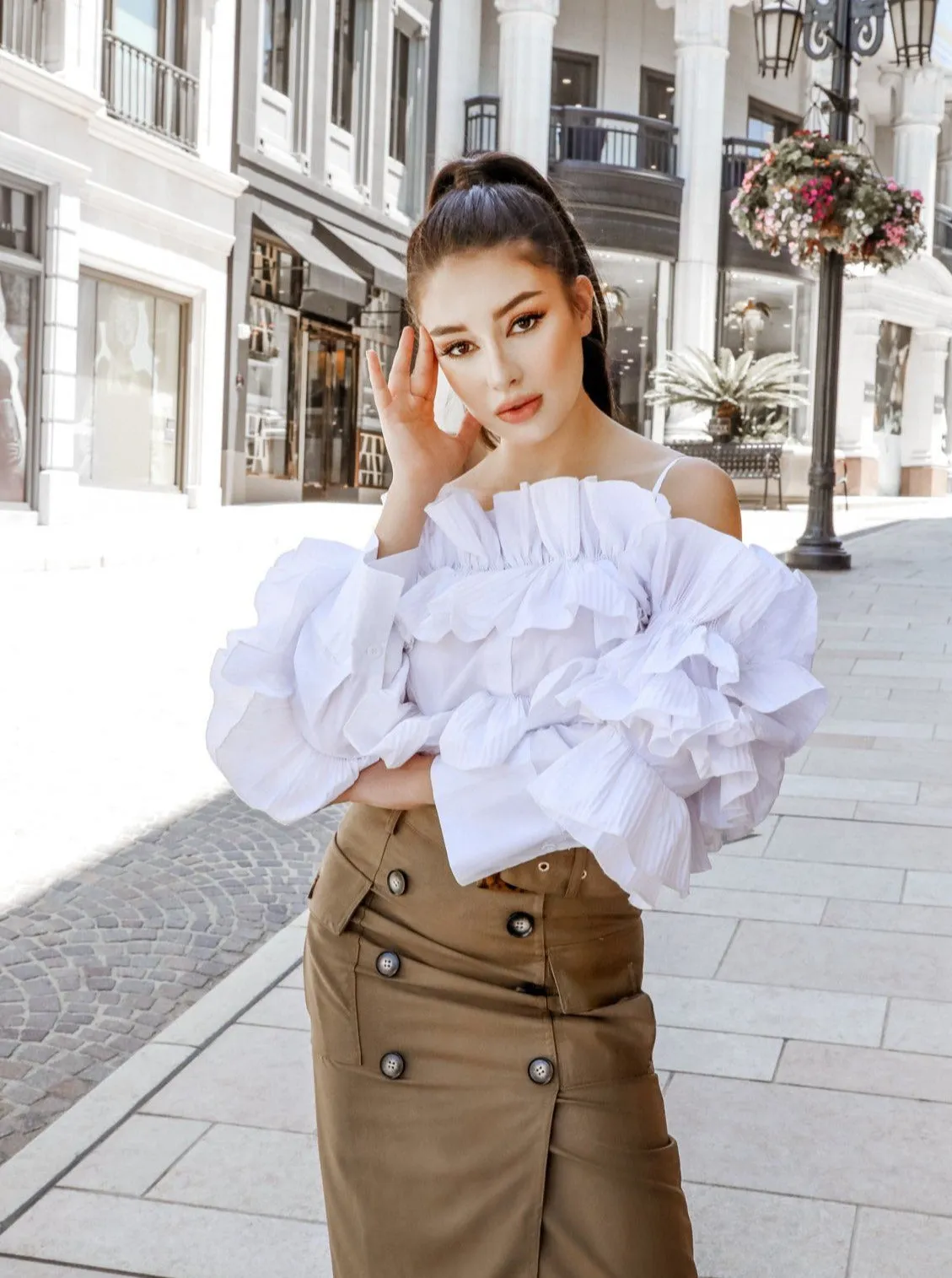 After Hours Ruffle Shirt