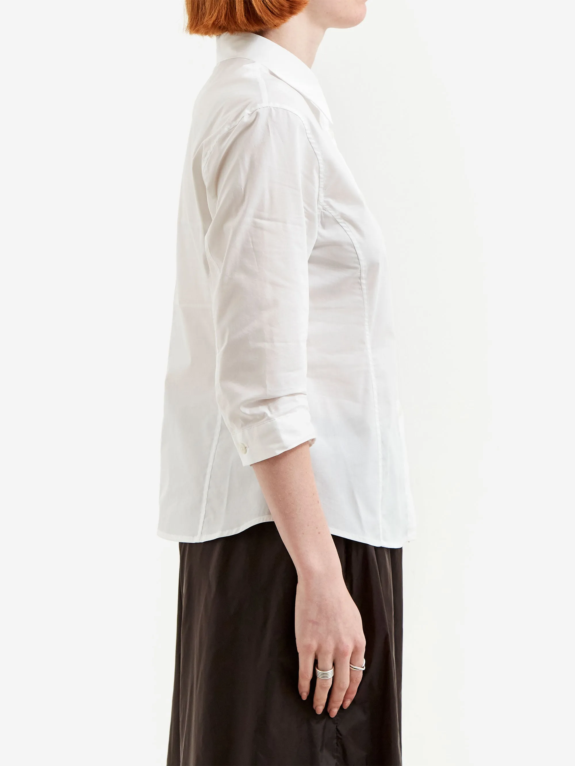 AMOMENTO Half Sleeve Shirts - White