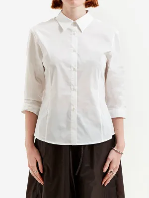 AMOMENTO Half Sleeve Shirts - White