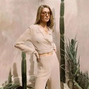 Arabella wrapped shirt