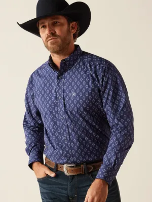 Ariat 10054085 Mens Cade Classic Fit Shirt Navy
