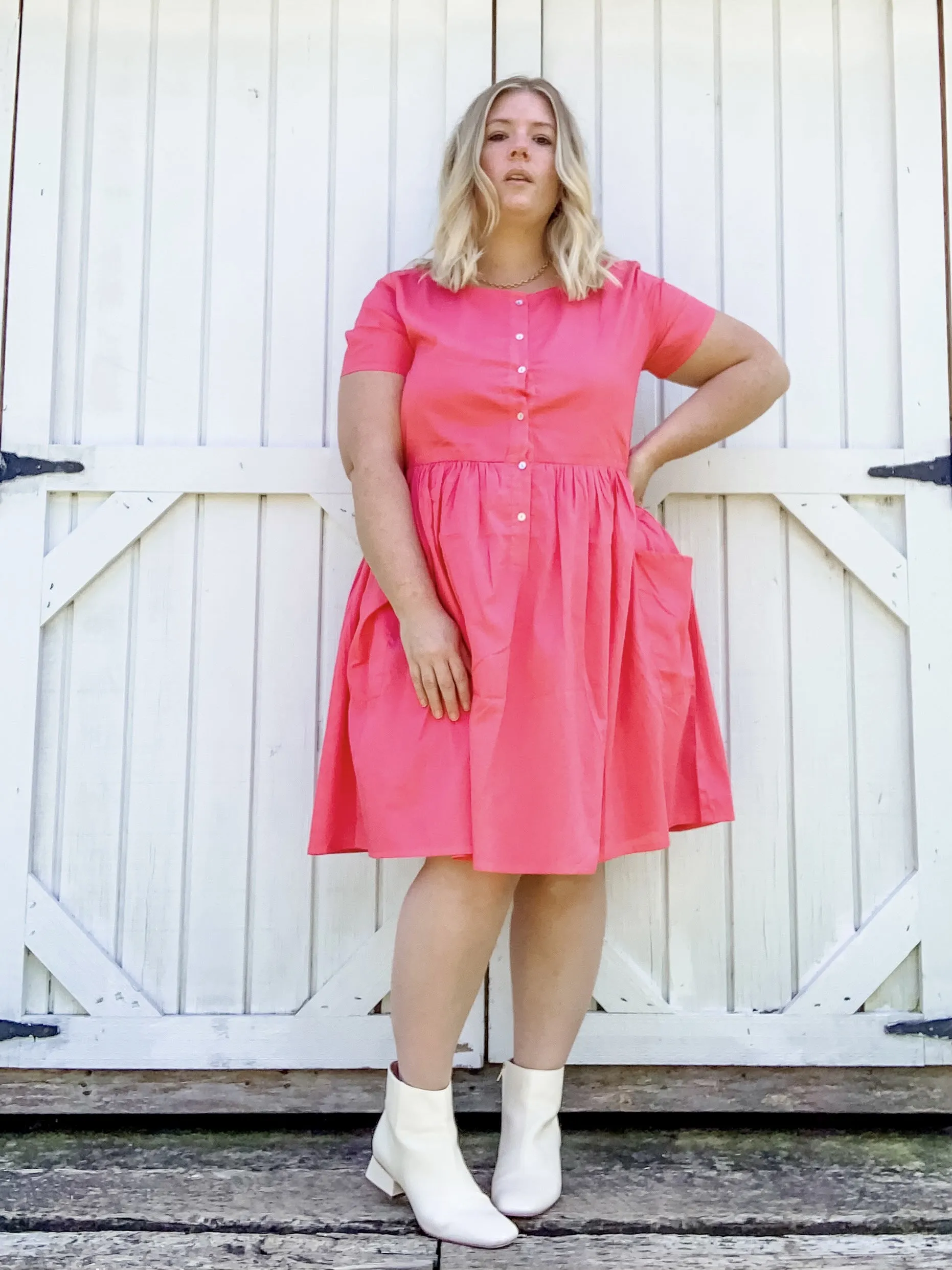 Baby Doll Dress - Bubblegum Pink