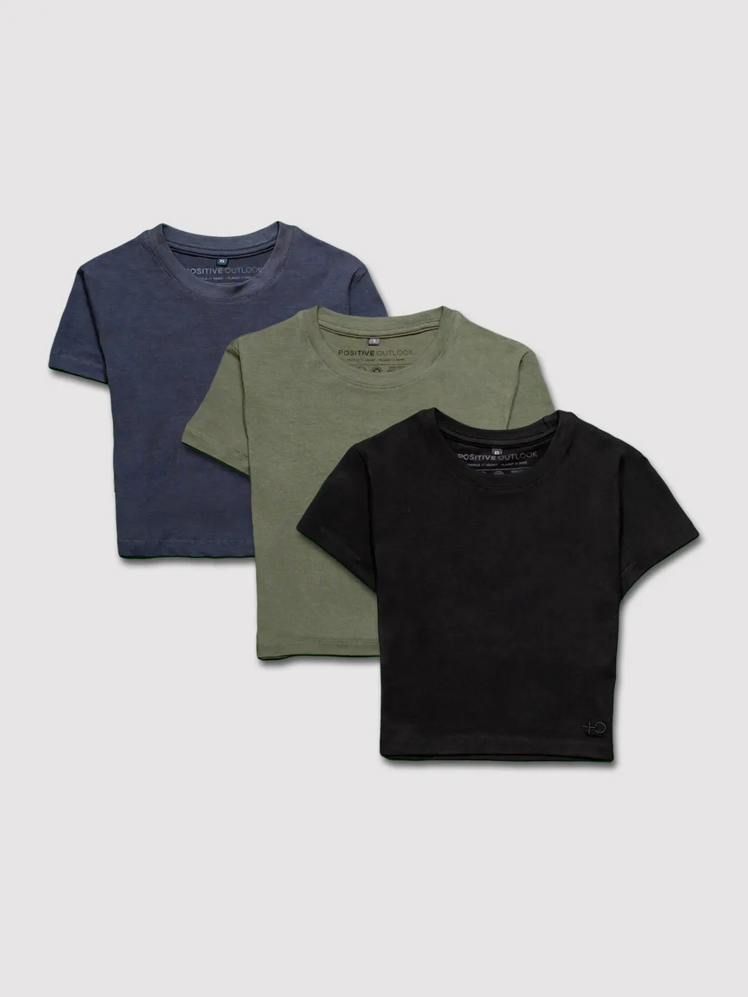 Bamboo Classic Crop T - 3 Pack