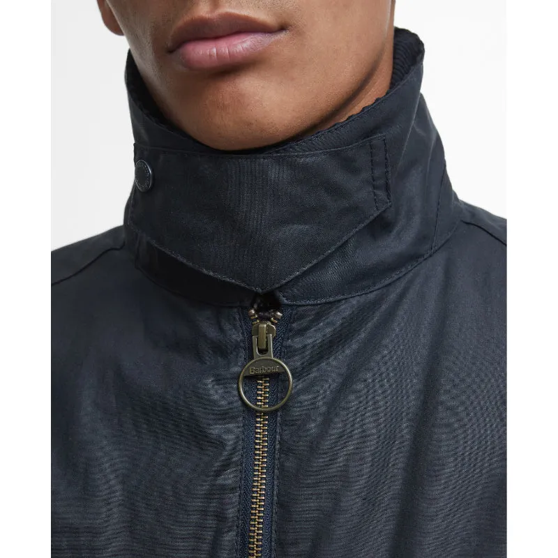 Barbour Shoreman Spey Mens Wax Jacket - Navy