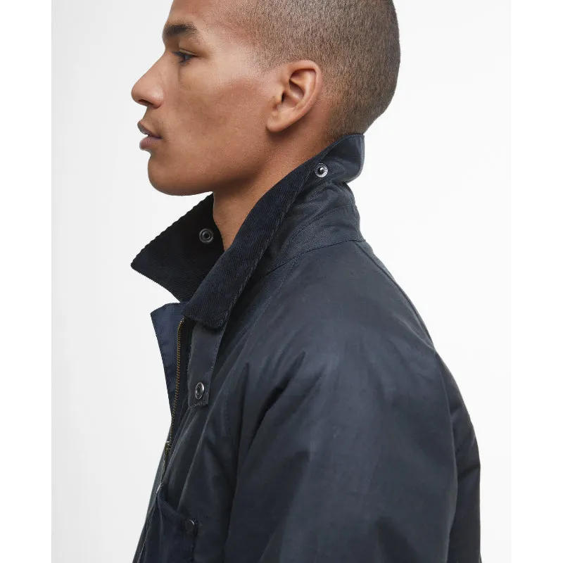 Barbour Shoreman Spey Mens Wax Jacket - Navy