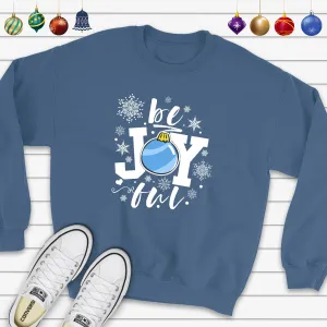 be Joyful Ornament Snowflakes Sweatshirt