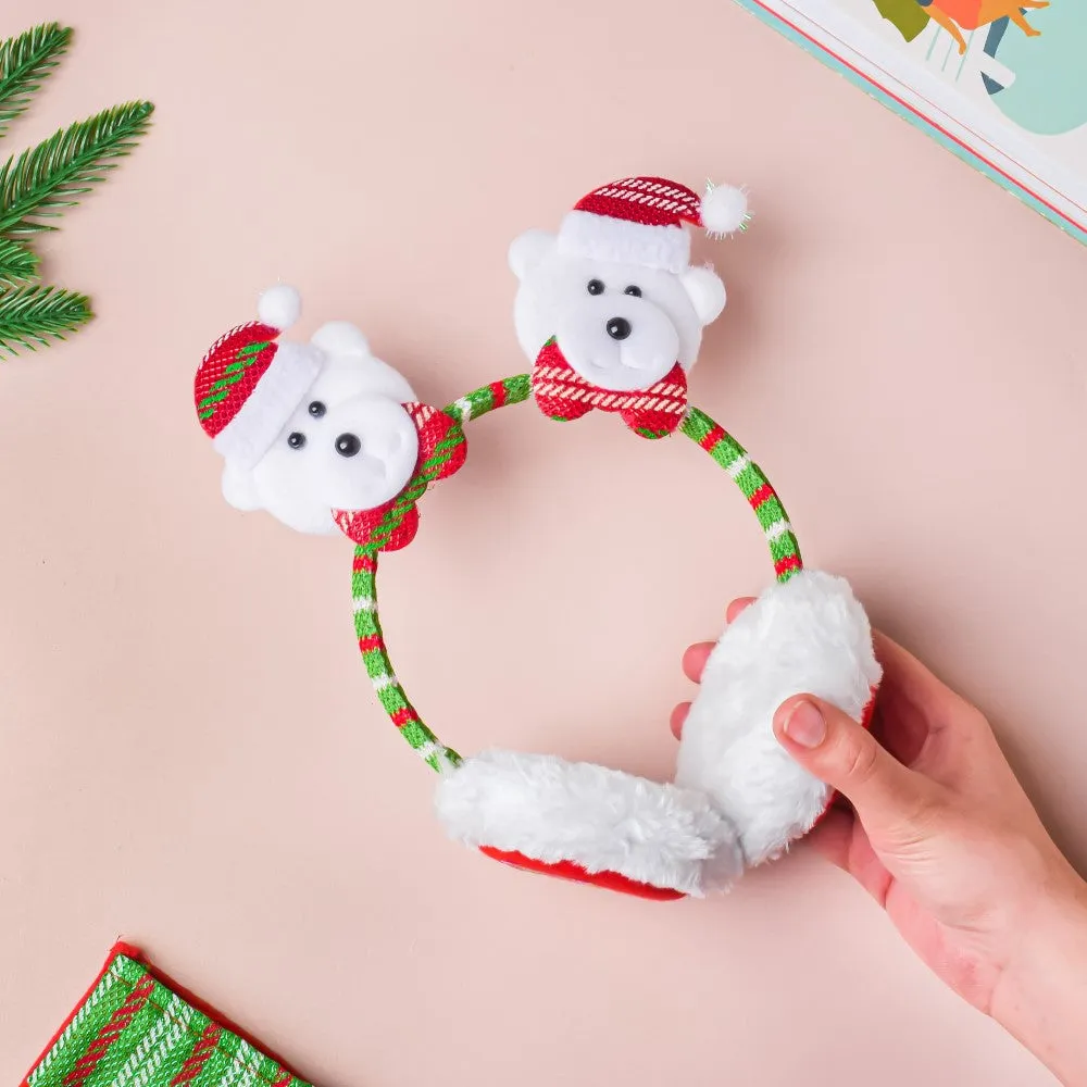 Bear Winter Earmuffs For Christmas