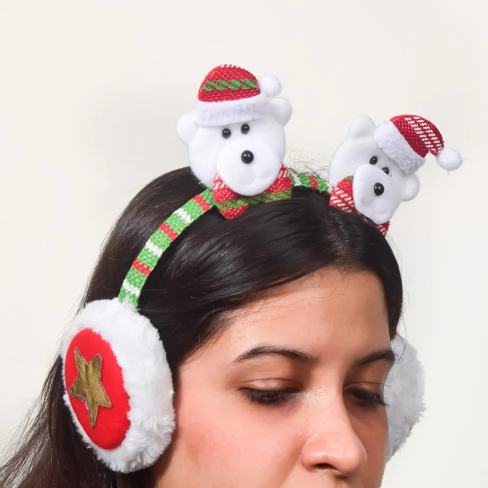 Bear Winter Earmuffs For Christmas