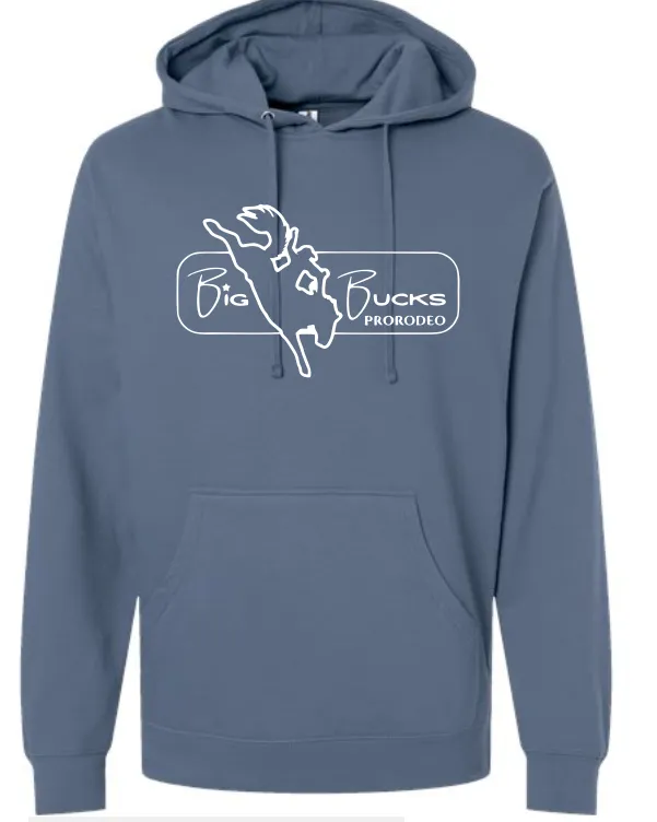 Big Bucks Pro Rodeo Hoodie ~Blue