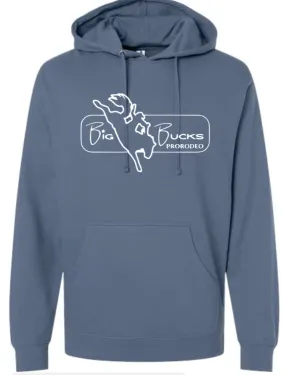 Big Bucks Pro Rodeo Hoodie ~Blue