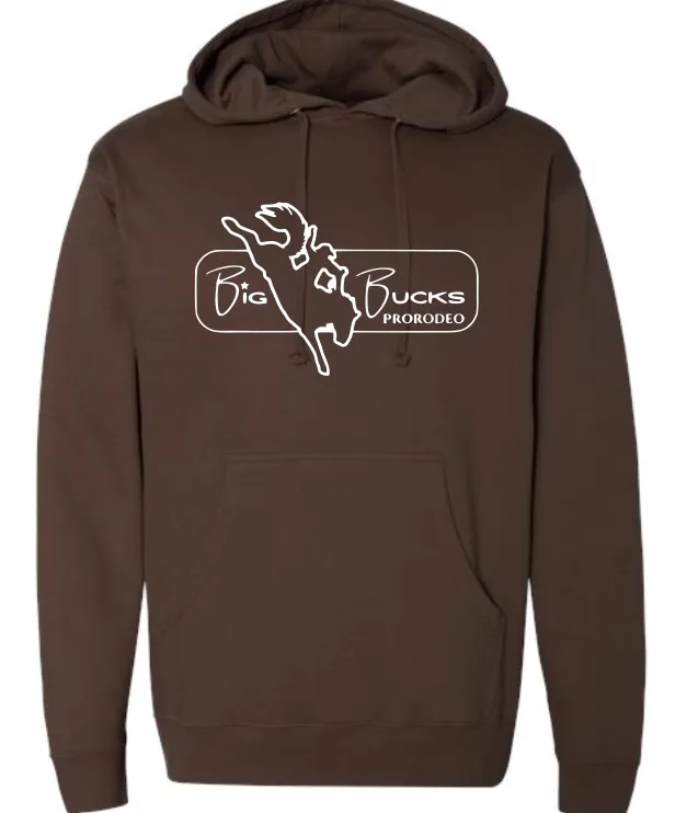 Big Bucks Pro Rodeo Hoodie ~Brown