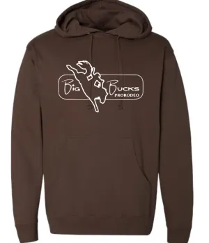 Big Bucks Pro Rodeo Hoodie ~Brown