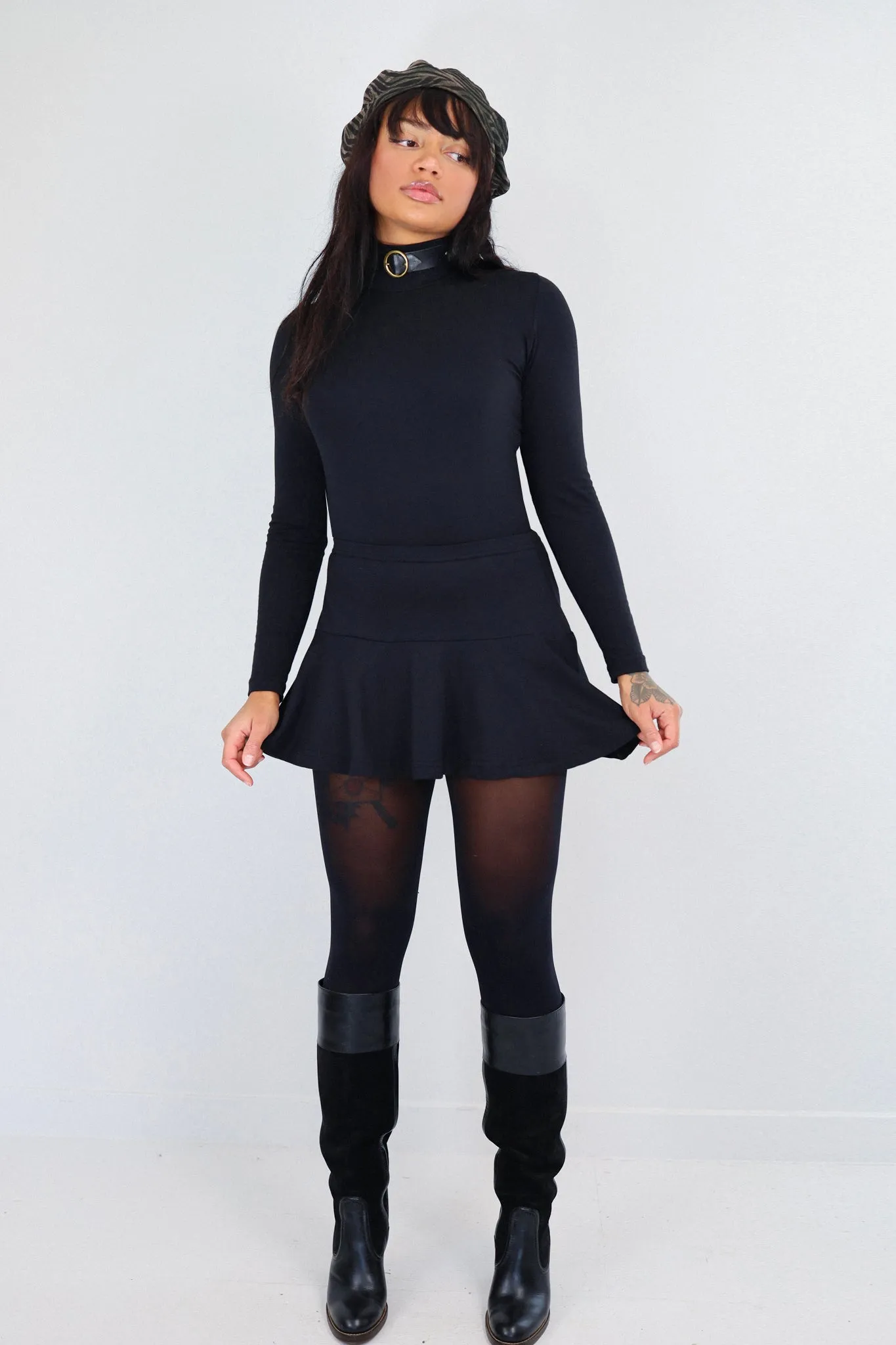 Black Daphne Skirt