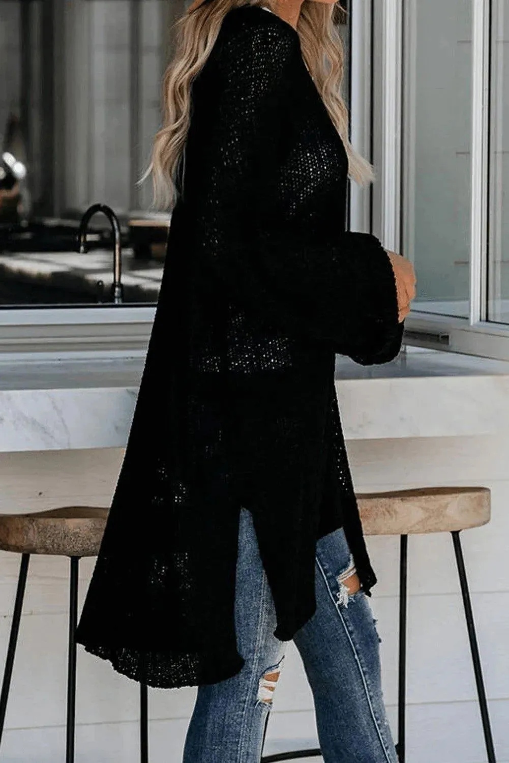 Black Knit Cardigan