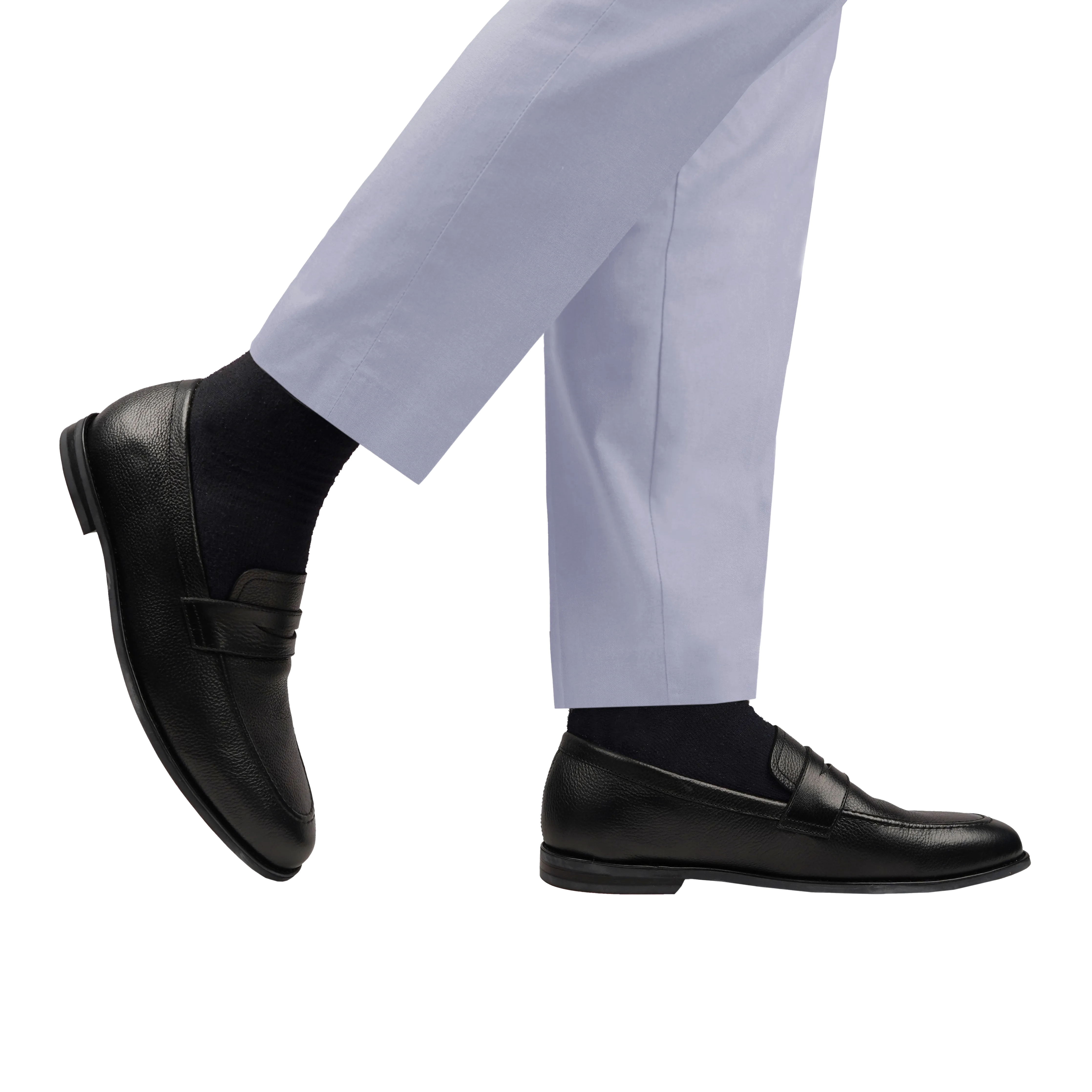 Bruin - Men's Black Pebble Grain Leather Loafer