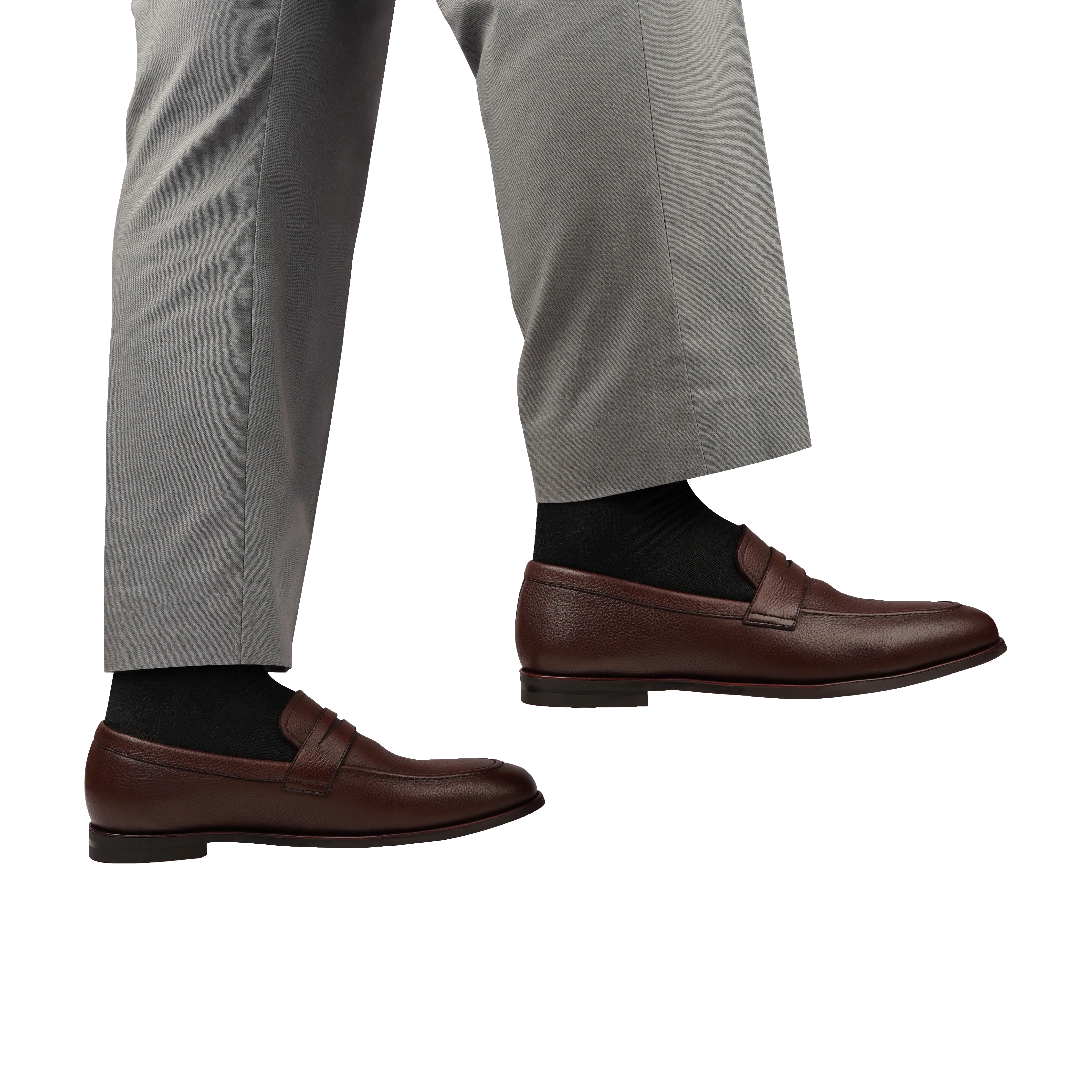 Bruin - Men's Oxblood Pebble Grain Leather Loafer