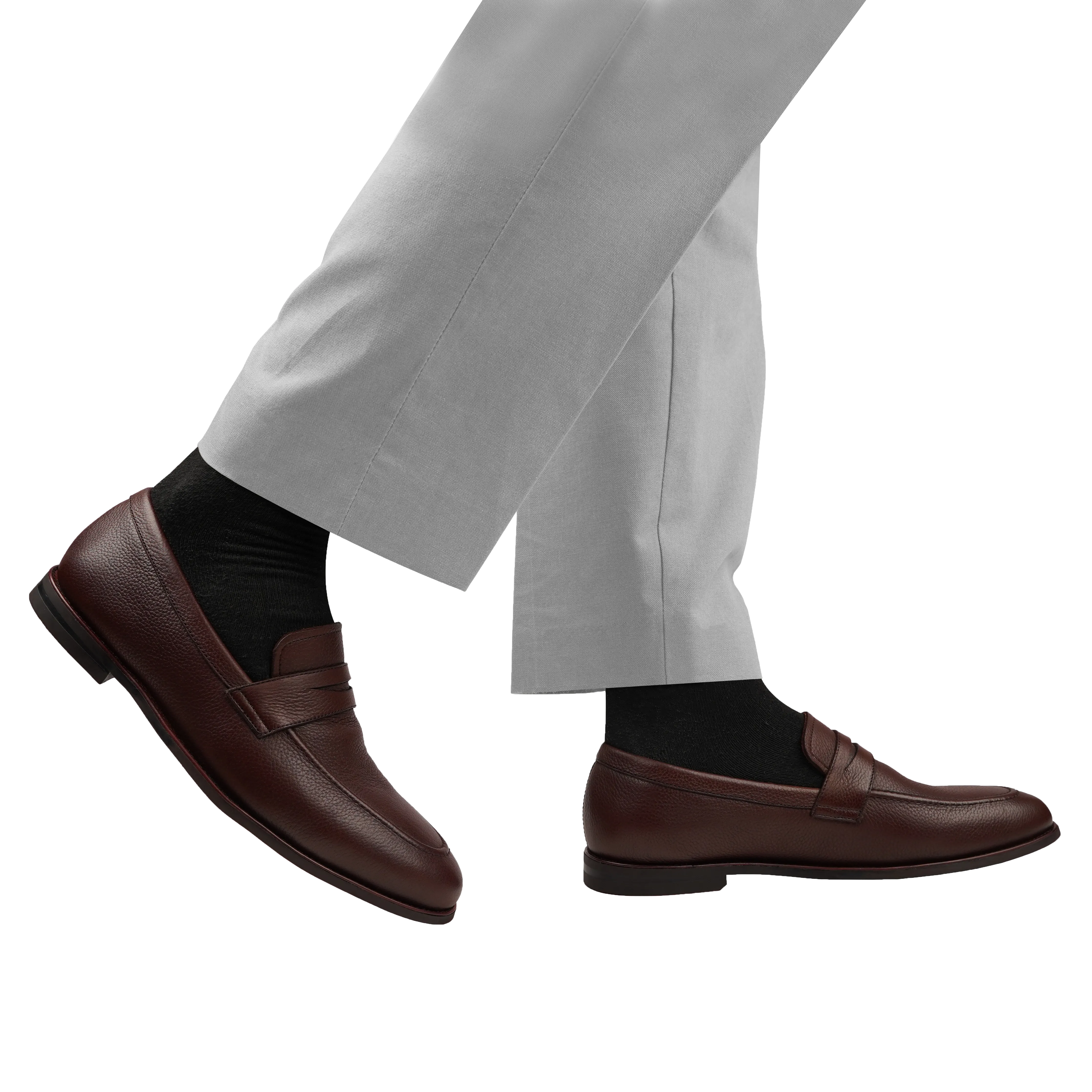 Bruin - Men's Oxblood Pebble Grain Leather Loafer