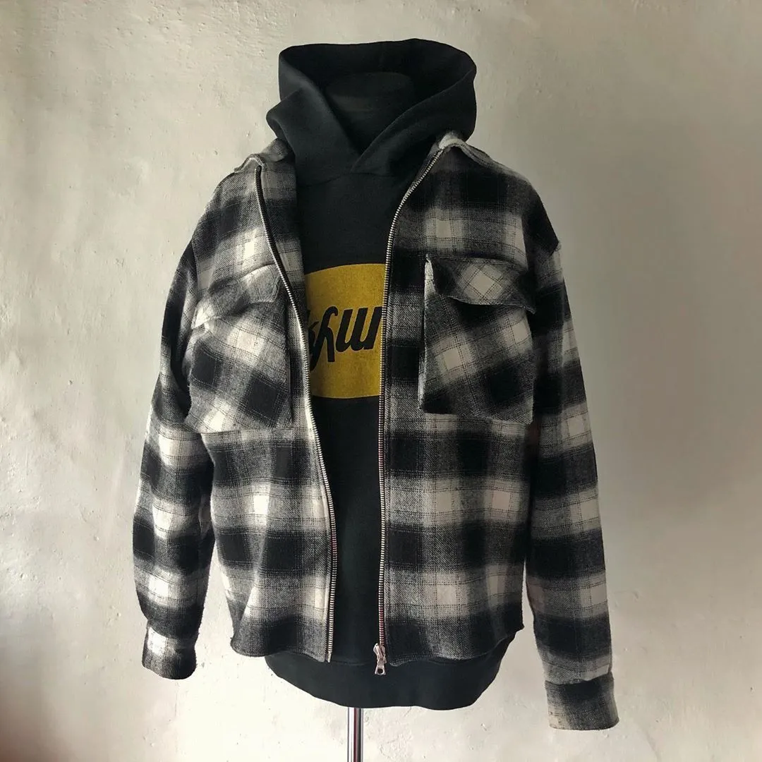 Casual Cutie Plaid Print Zipper-Front Shirt
