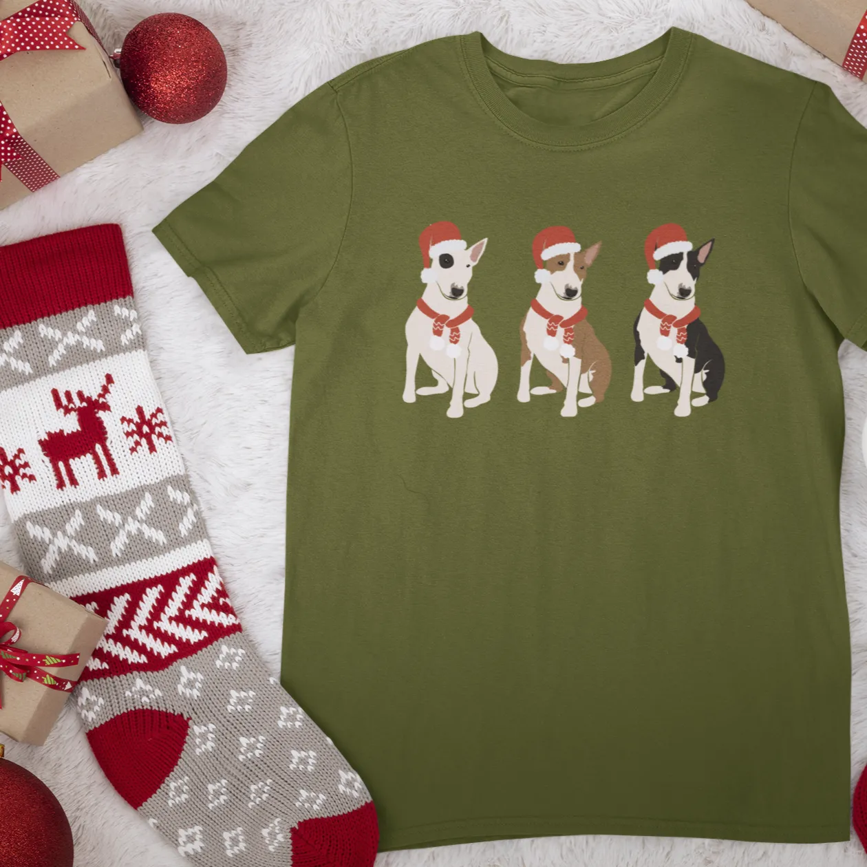 Christmas Dogs Bull Terrier Christmas shirt, Dog Mom Shirt, Christmas Dogs Sweatshirt, Dogs Sweatshirt, Puppies Shirt, Christmas Sweatshirt, Christmas Shirt