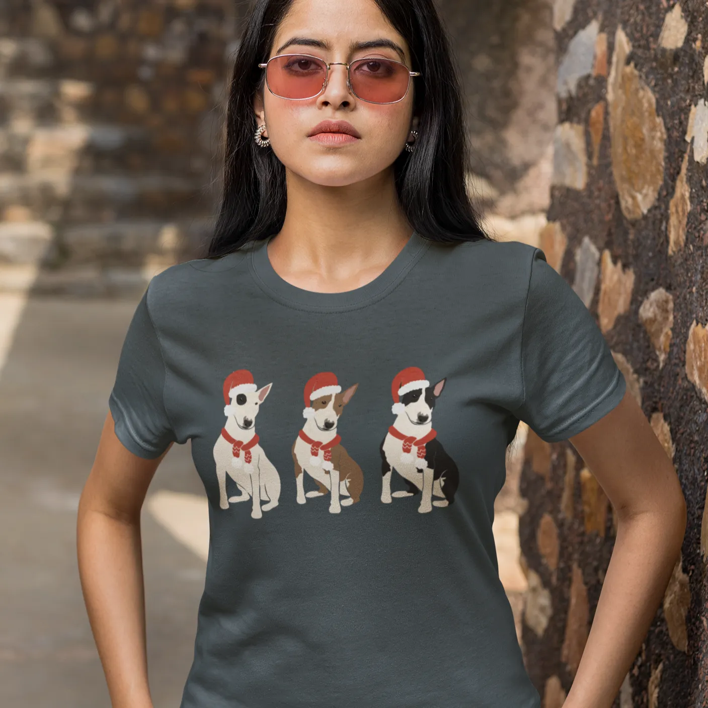 Christmas Dogs Bull Terrier Christmas shirt, Dog Mom Shirt, Christmas Dogs Sweatshirt, Dogs Sweatshirt, Puppies Shirt, Christmas Sweatshirt, Christmas Shirt