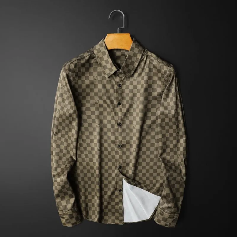 Classic Checkered Pattern Long-Sleeved Shirts