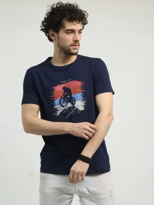Classic Polo Men's Crew Neck Half Sleeve Slim Fit Cotton T Shirt | BALENO - 556 A SF C