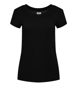 Cory Short Sleeve Crew Neck in Black