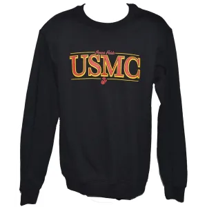 Crewneck USMC Sweatshirt - Black