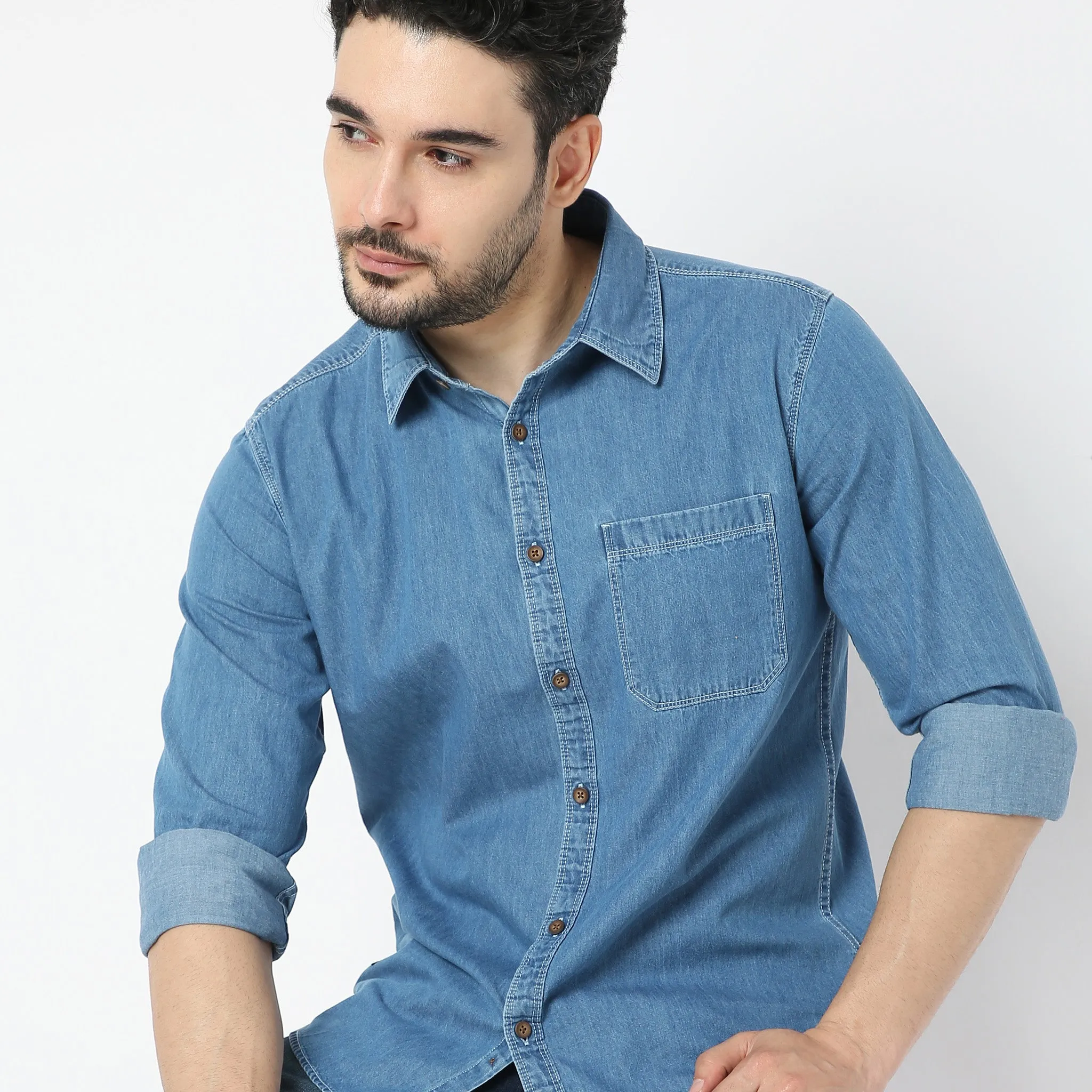 Cruiser Shirt™ - Authentic Indigo - Classic Denim Regular Fit Shirt - Classic forever !!!