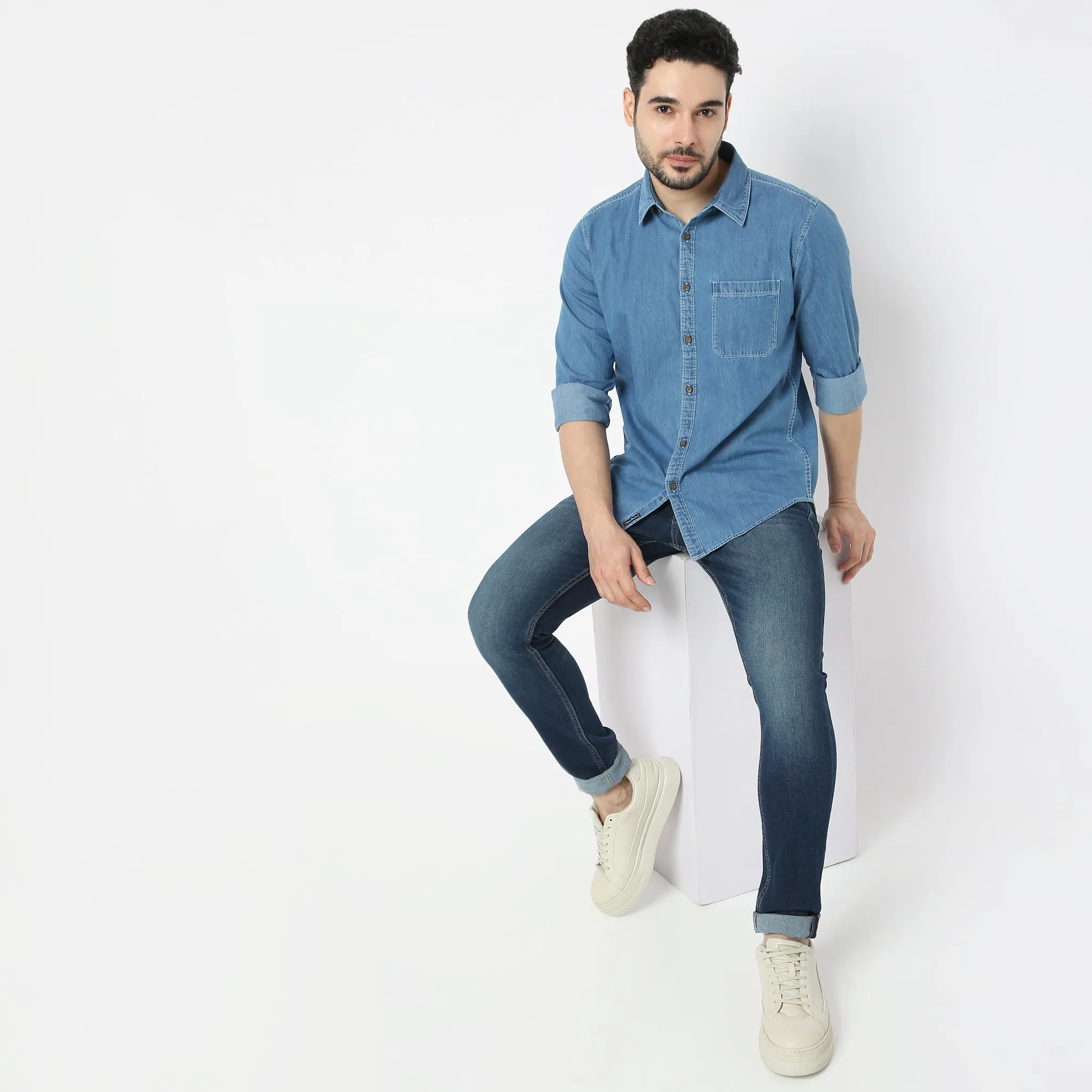 Cruiser Shirt™ - Authentic Indigo - Classic Denim Regular Fit Shirt - Classic forever !!!