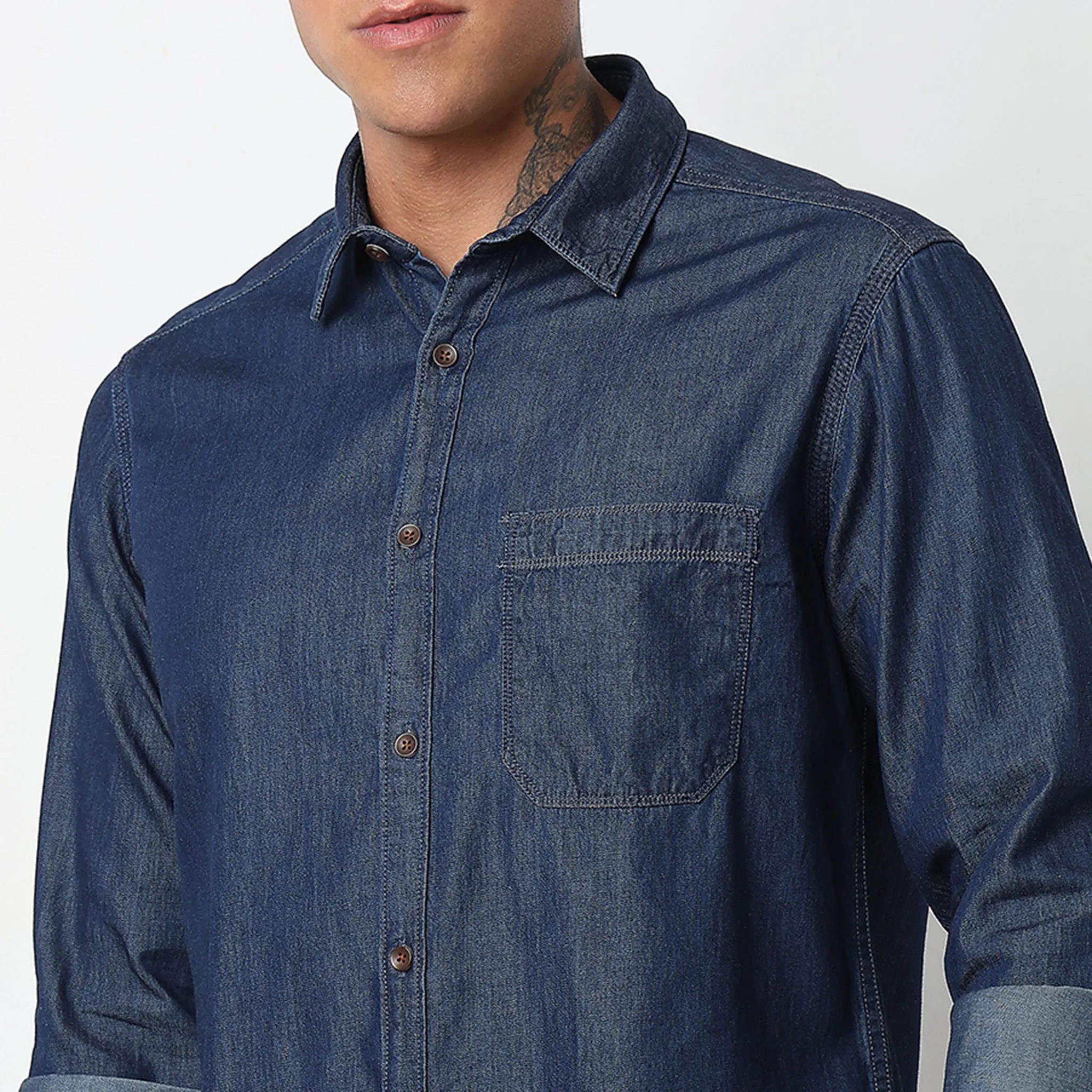 Cruiser Shirt™ - Authentic Indigo - Classic Denim Regular Fit Shirt - Classic forever !!!