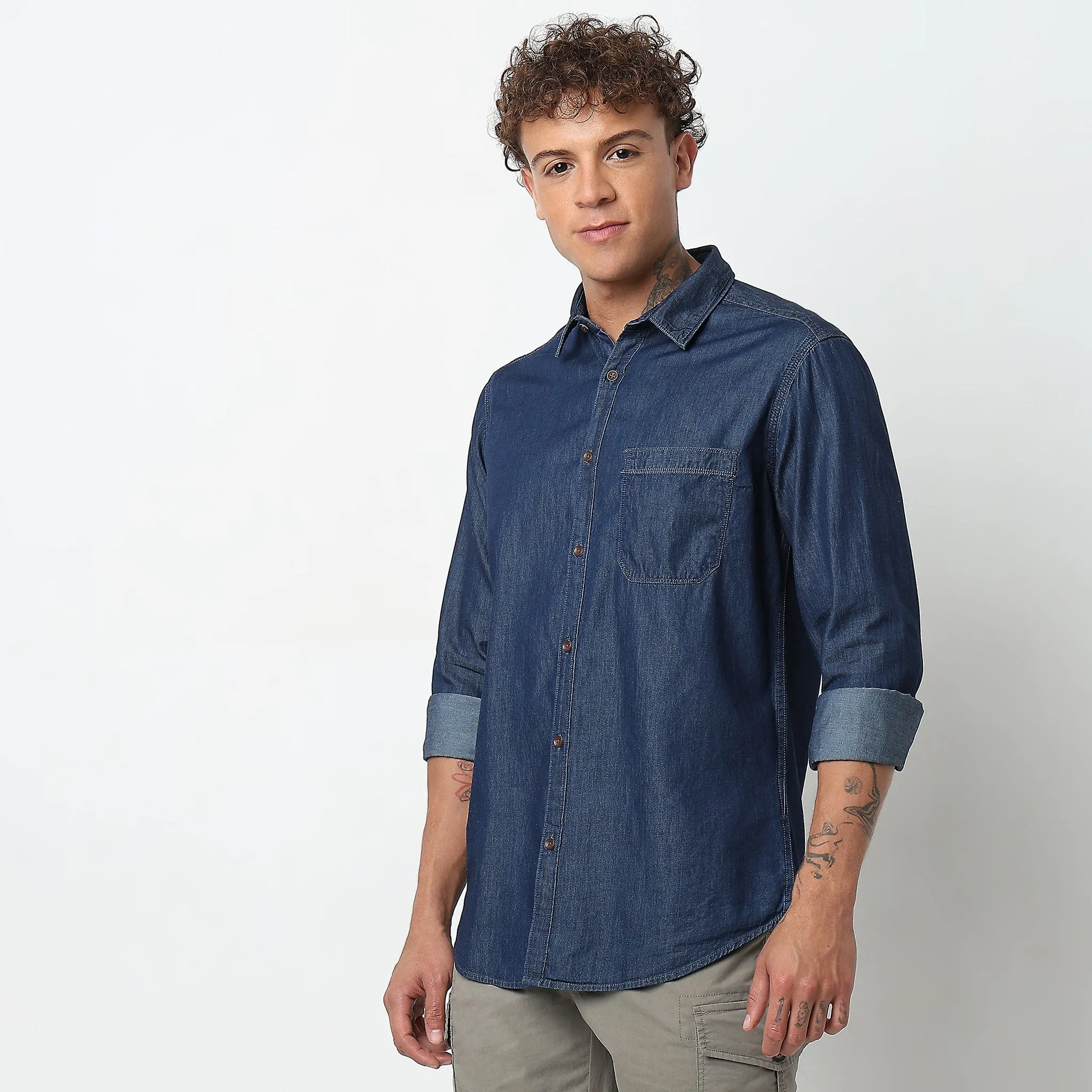 Cruiser Shirt™ - Authentic Indigo - Classic Denim Regular Fit Shirt - Classic forever !!!