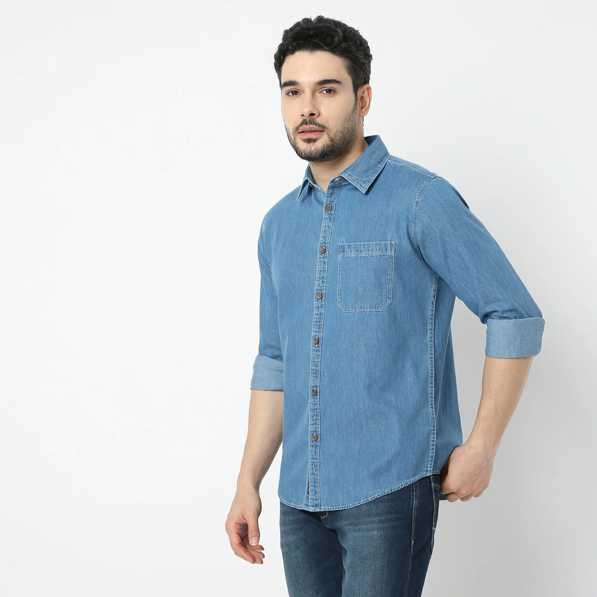 Cruiser Shirt™ - Authentic Indigo - Classic Denim Regular Fit Shirt - Classic forever !!!