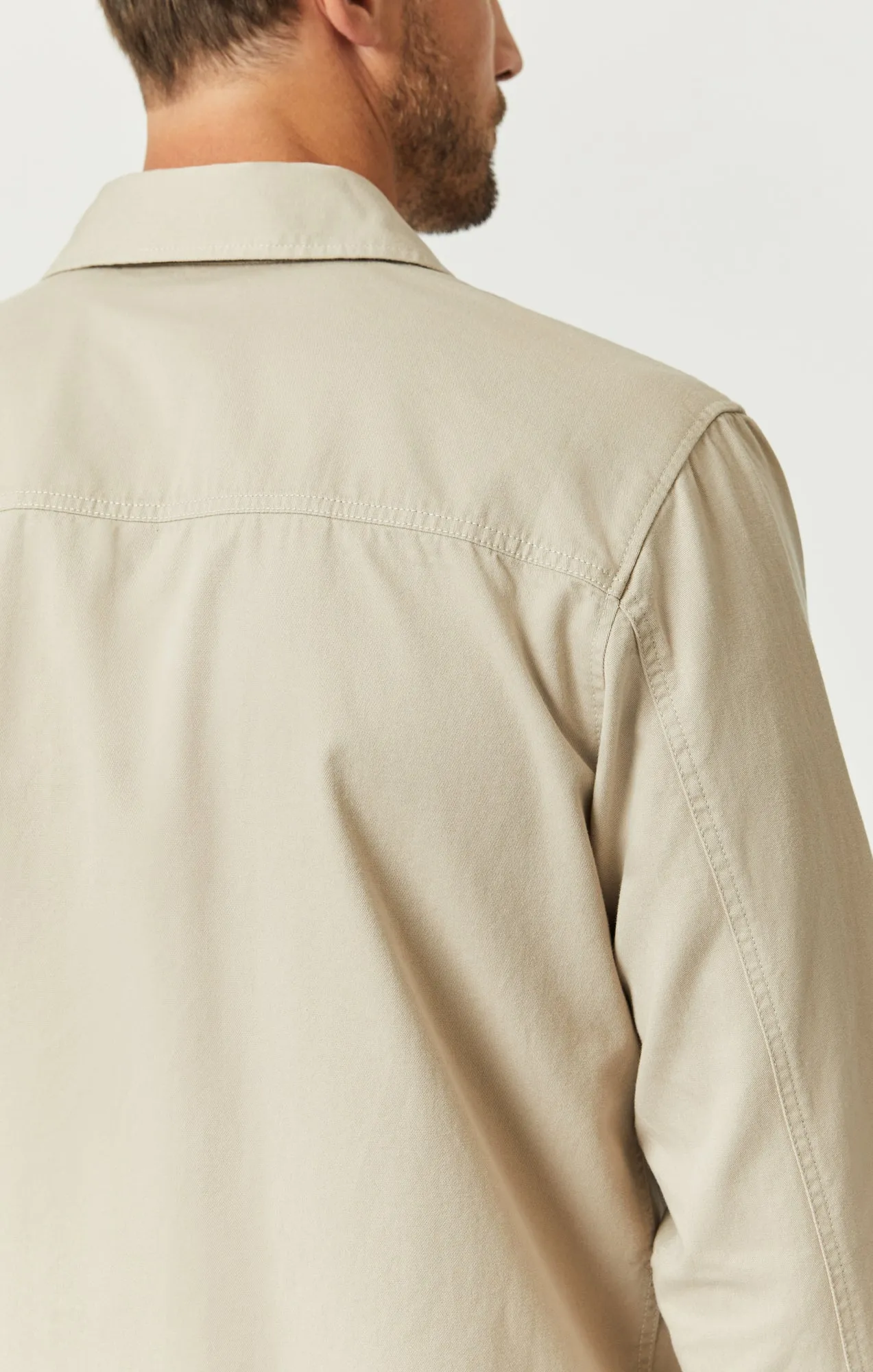 DOUBLE POCKET OVERSHIRT IN PURE CASHMERE