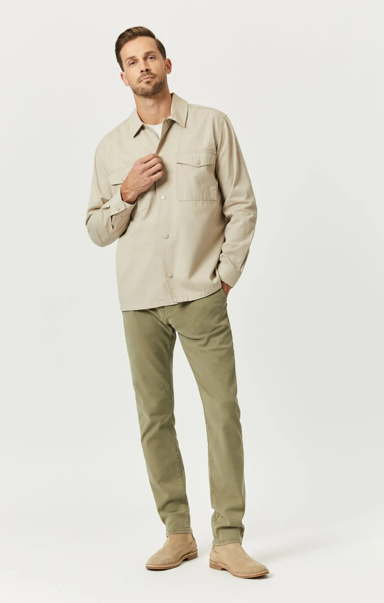 DOUBLE POCKET OVERSHIRT IN PURE CASHMERE