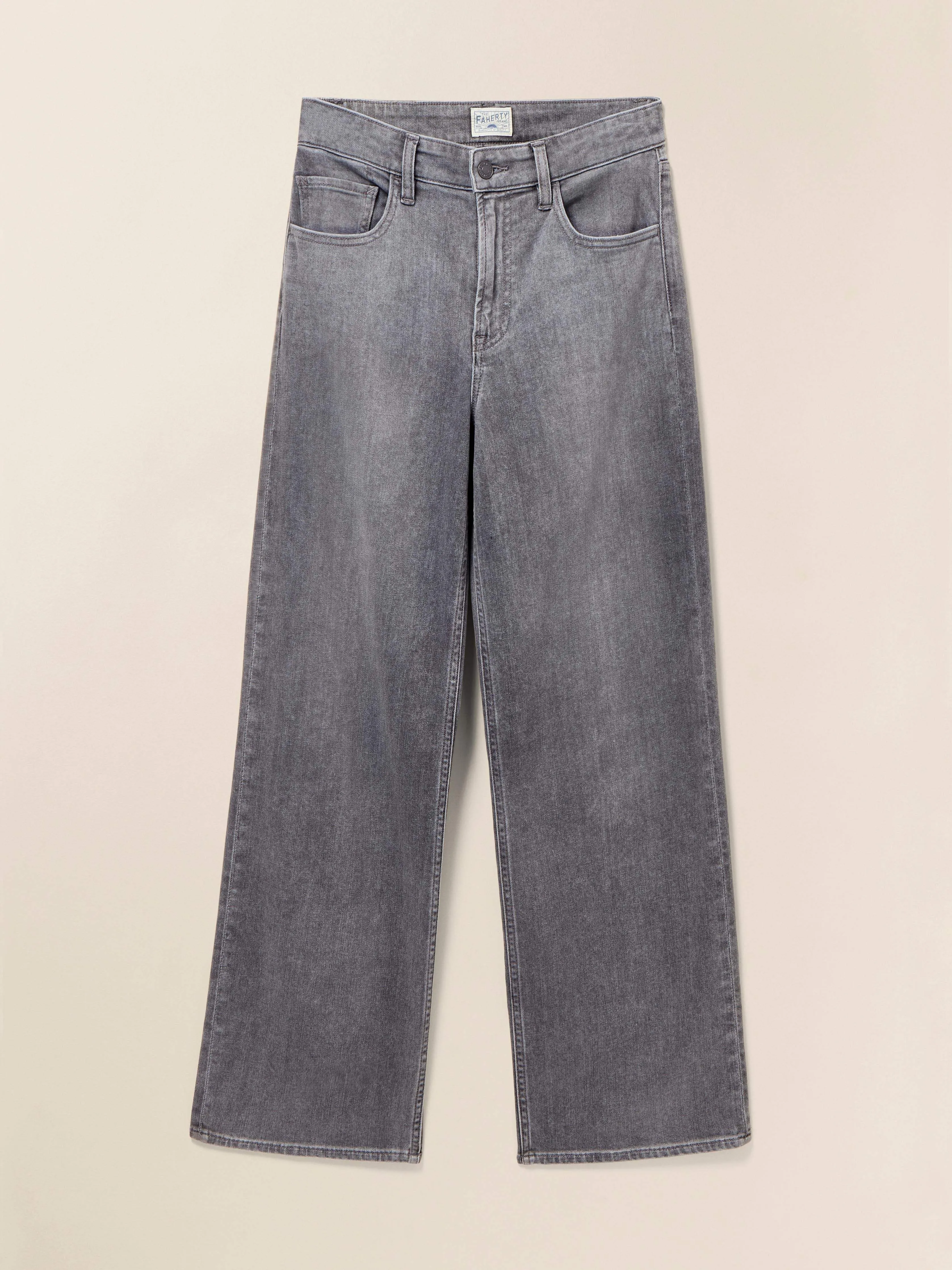 Dream Jean Wide Leg - Ash Grey Wash