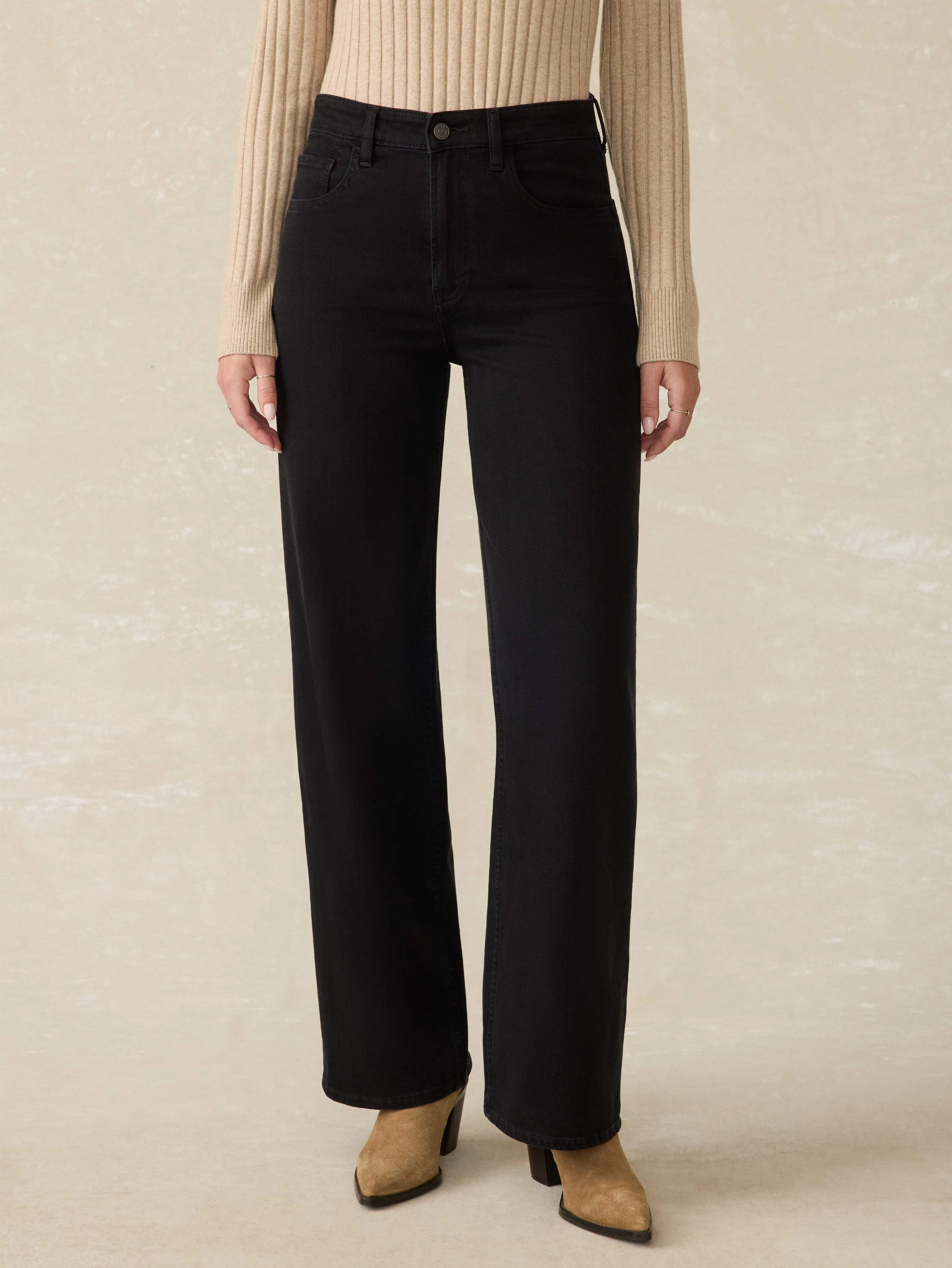 Dream Jean Wide Leg - Nocturne Wash