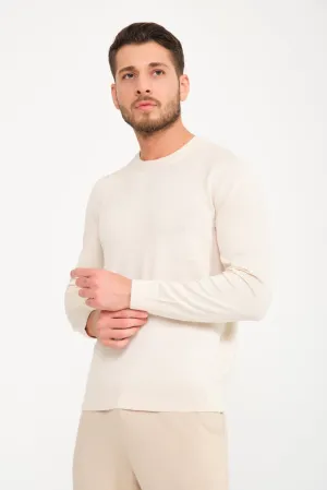 Ecru Cashmere Knit Shirt