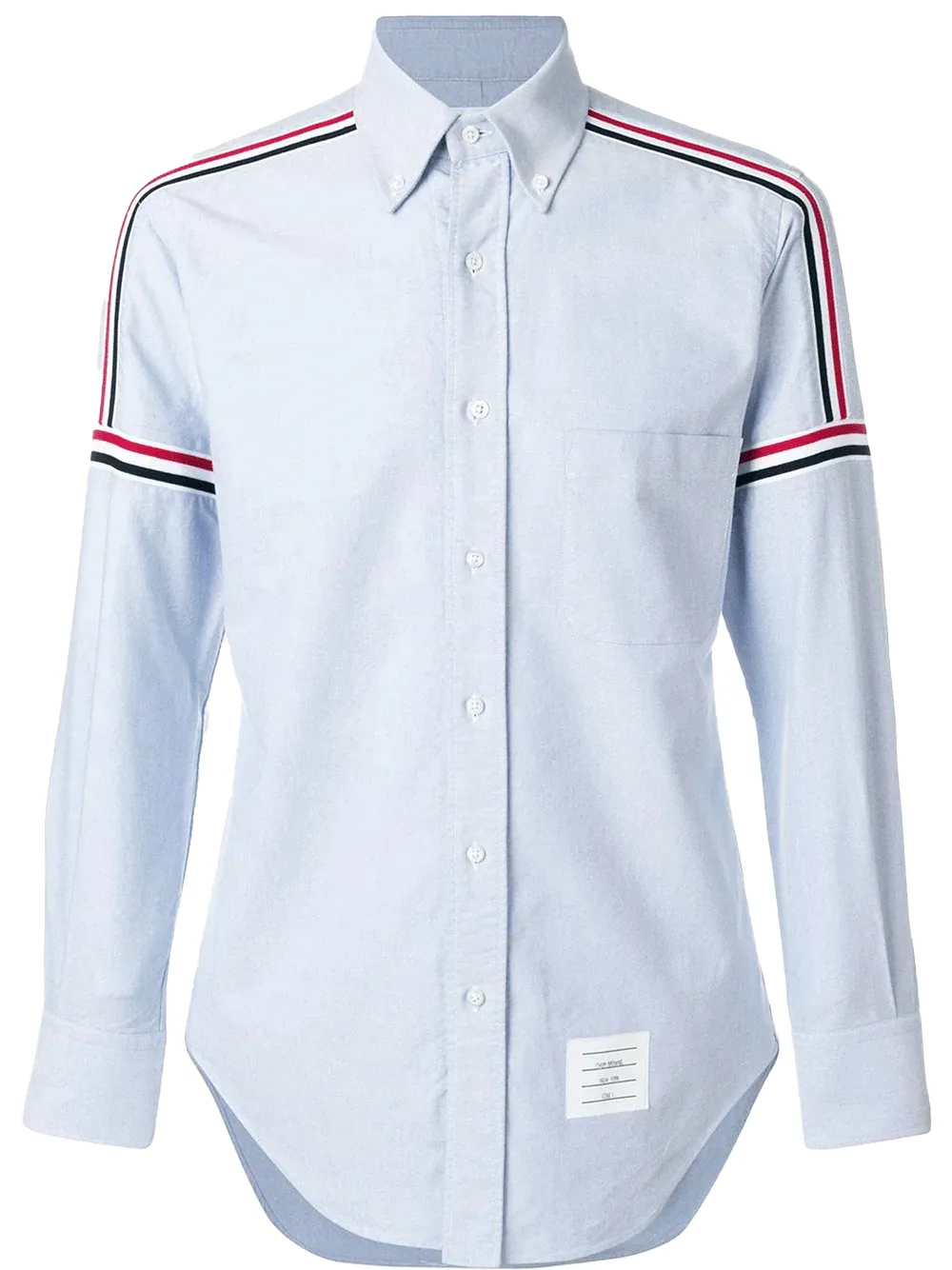 Elastic Stripe Seamed Classic Shirt