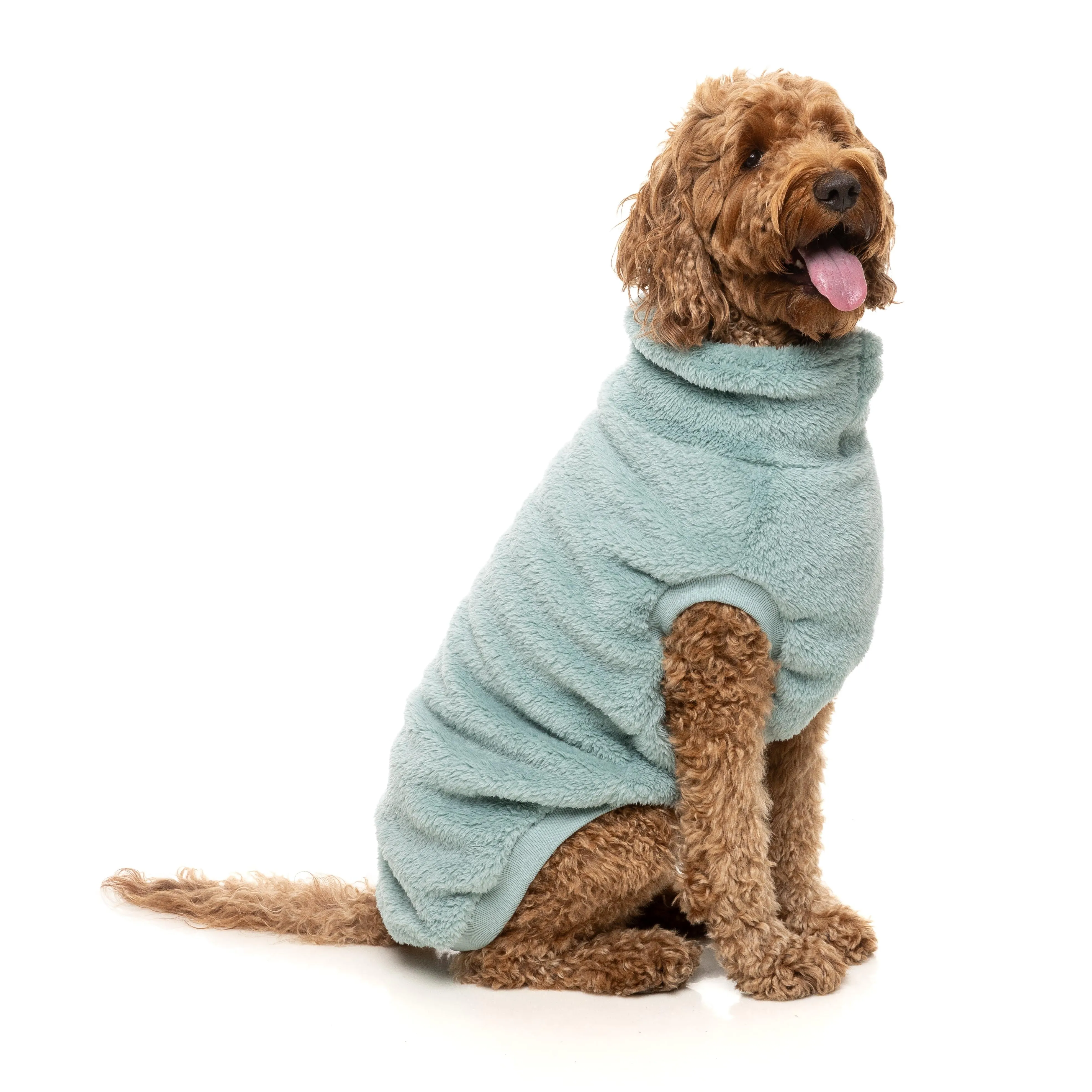 FuzzYard Dog Apparel Turtle Teddy 25 Sweater Arctic Blue Size 6 ^ ^