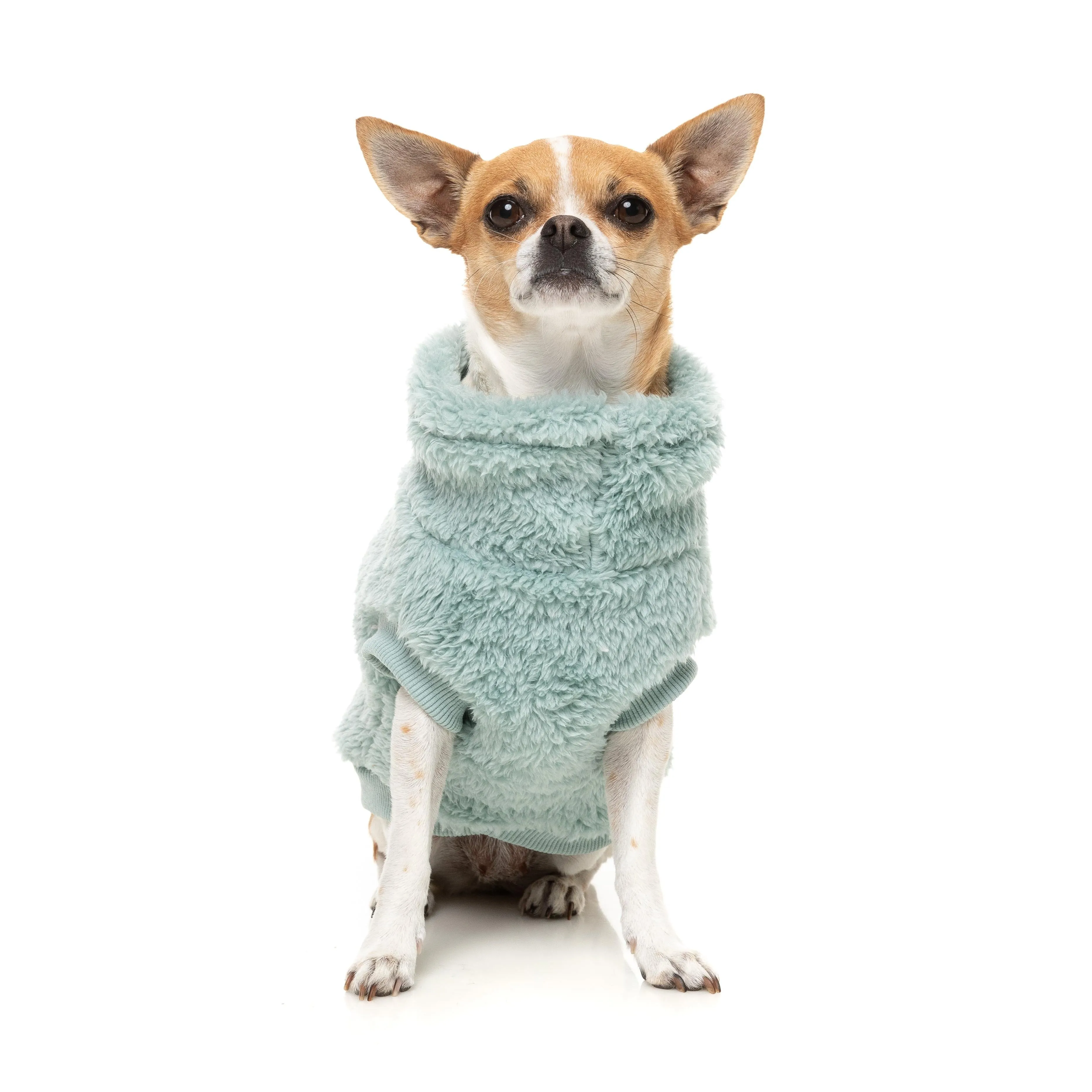 FuzzYard Dog Apparel Turtle Teddy 25 Sweater Arctic Blue Size 6 ^ ^