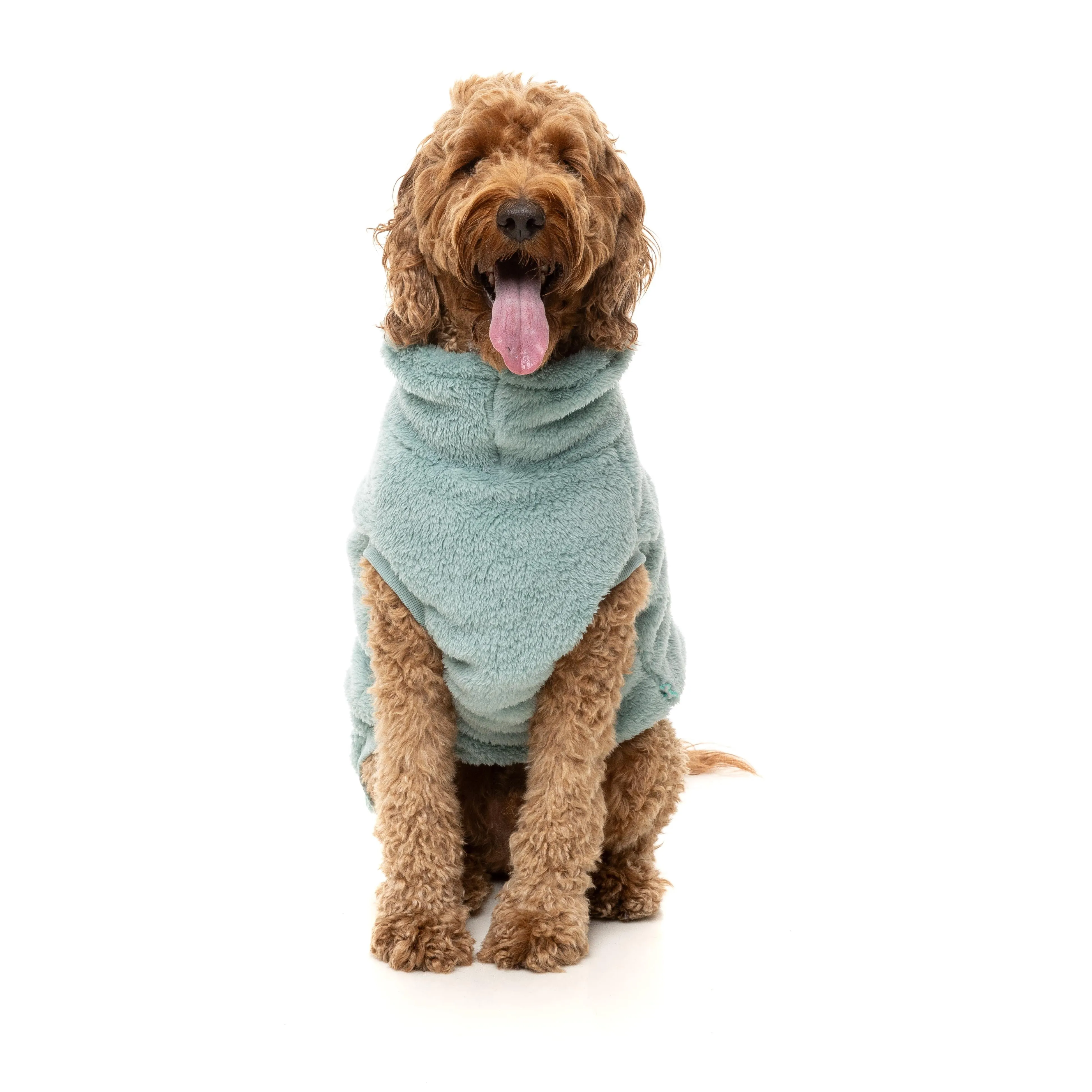 FuzzYard Dog Apparel Turtle Teddy 25 Sweater Arctic Blue Size 6 ^ ^