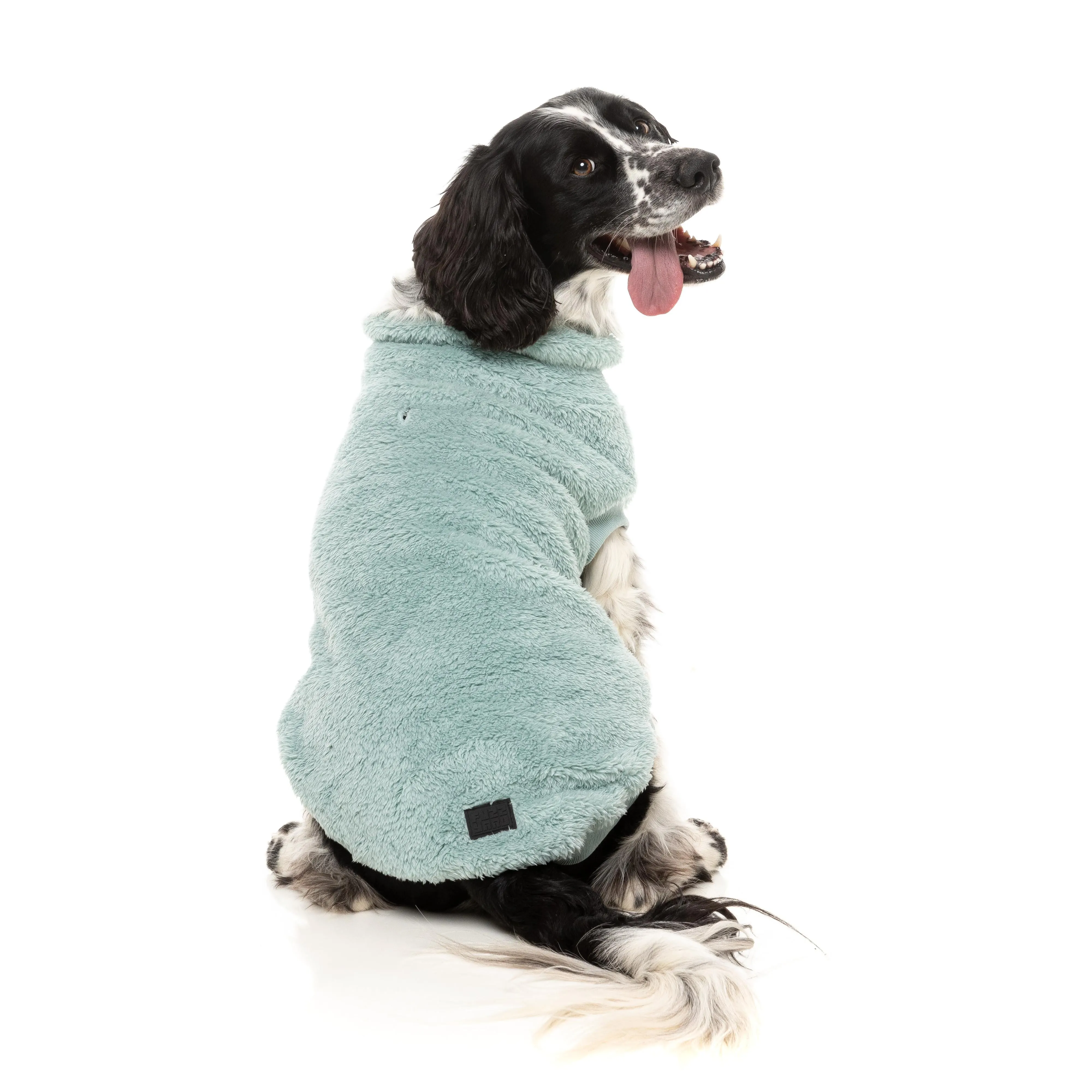FuzzYard Dog Apparel Turtle Teddy 25 Sweater Arctic Blue Size 6 ^ ^