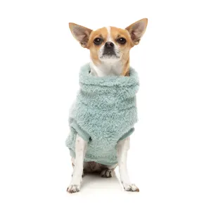 FuzzYard Dog Apparel Turtle Teddy 25 Sweater Arctic Blue Size 6 ^ ^