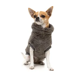 FuzzYard Dog Apparel Turtle Teddy 25 Sweater Gunmetal Grey Size 4