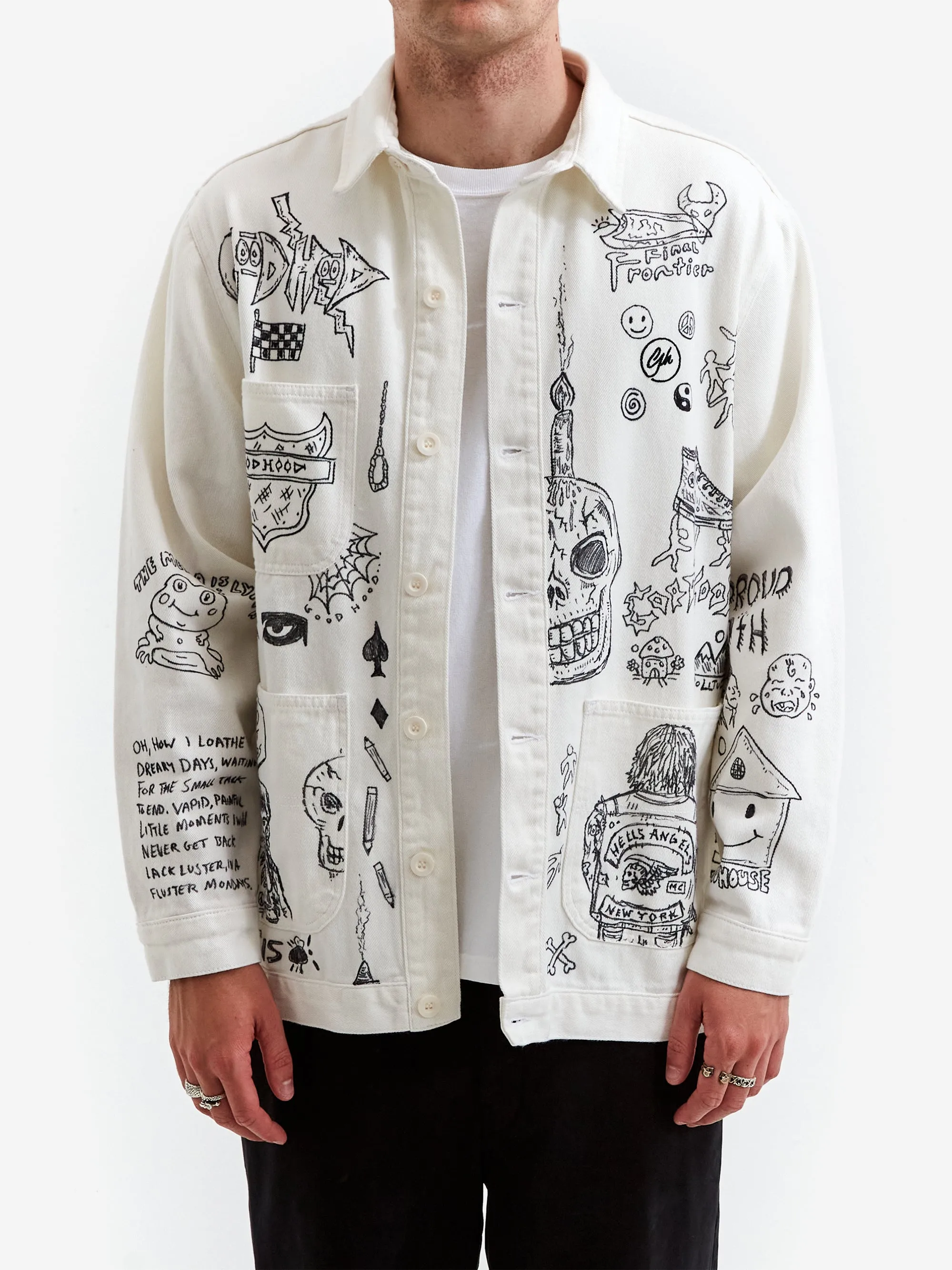Goodhood x Rebel Yuth Hand Customised Store Worker Jacket - Large No 2