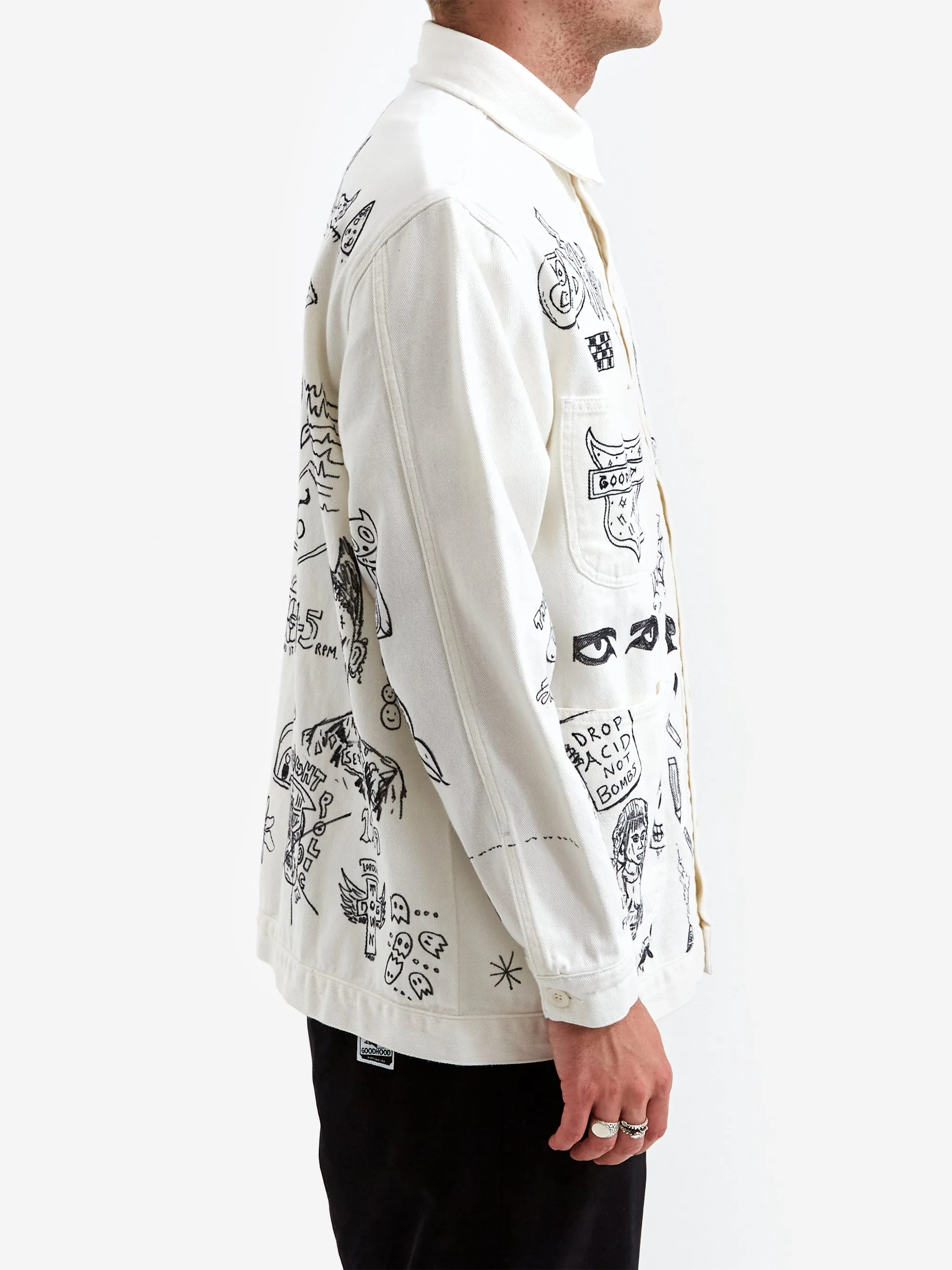 Goodhood x Rebel Yuth Hand Customised Store Worker Jacket - Large No 2
