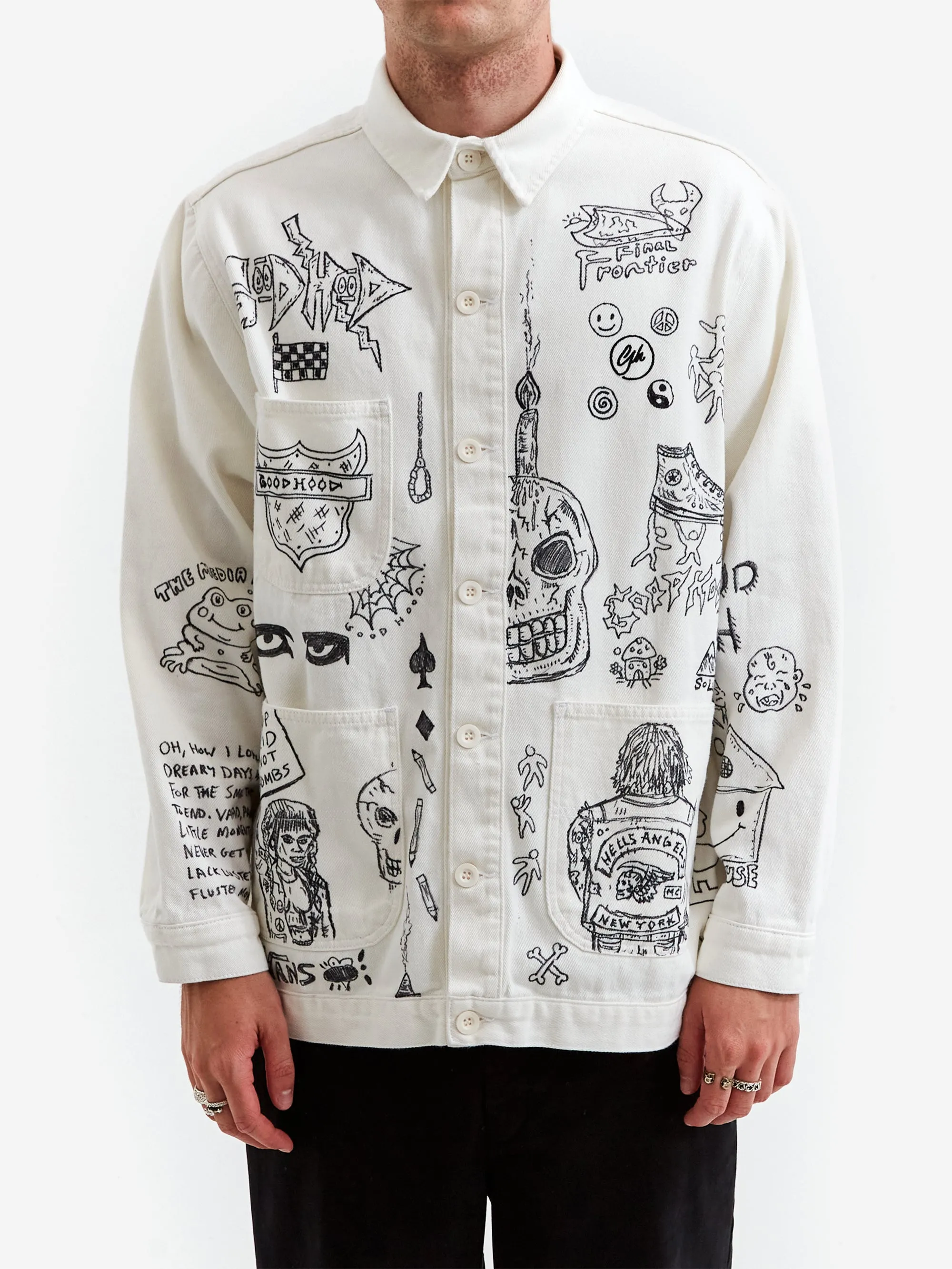 Goodhood x Rebel Yuth Hand Customised Store Worker Jacket - Large No 2
