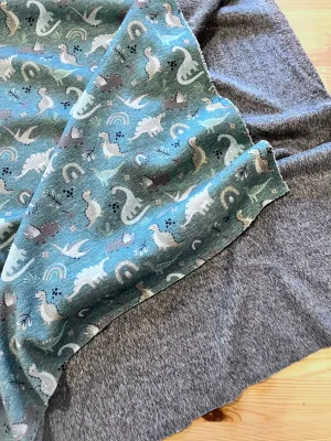 Green Dinosaurs - Plush Fleece